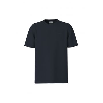 JOOP! - Tricou cu decolteu la baza gatului Amareus - Albastru inchis