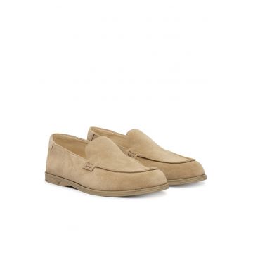 Mocasini de barbati -  piele naturala - bej