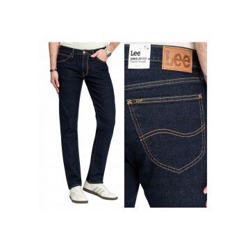 Pantaloni Jeans -  Daren - Marime 32/34 - Croi Straight Fit - Stil Drept - Regulamentar - Inaltimea Taliei Medie - Numar De Buzunare 5 - W32xL34 - Albastru