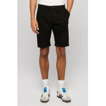 Pantaloni scurti chino cu talie medie - Negru