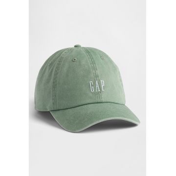 Sapca baseball de denim cu logo - Verde fistic