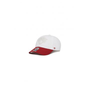 Sapca de baseball barbateasca -  305429452 - material textil - alb+rosu - universal
