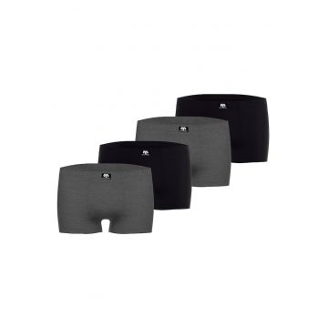 Set de boxeri - 4 perechi - Negru/Gri