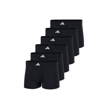 Set de boxeri cu model uni - 6 perechi - Negru
