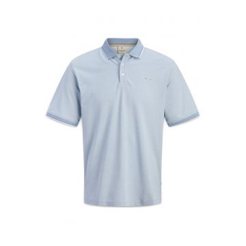 Tricou barbati -  bumbac organic si poliester reciclat - albastru - Albastru