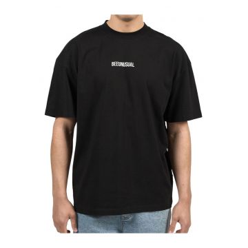 Tricou cu imprimeu pe partea din spate - Negru