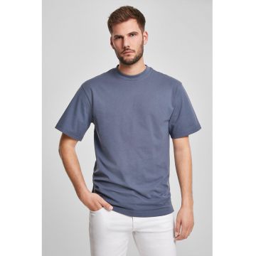 Tricou din bumbac cu decolteu la baza gatului