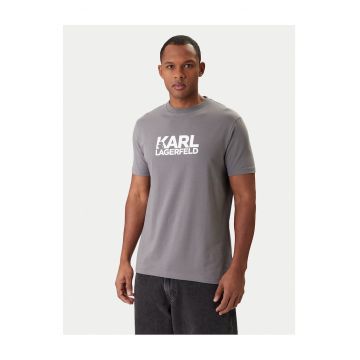 Tricou  Gri Bumbac - Gri