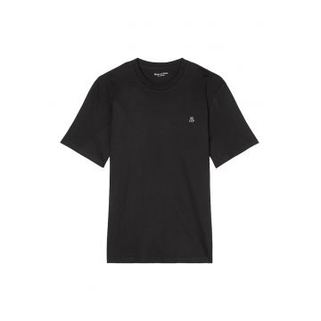 Tricou regular fit din bumbac - Negru