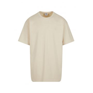 Tricou supradimensionat cu maneci cazute - Maro nisip