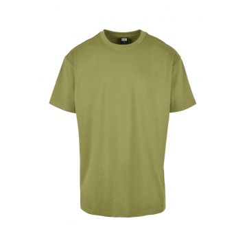 Tricou supradimensionat cu maneci cazute - Verde masliniu