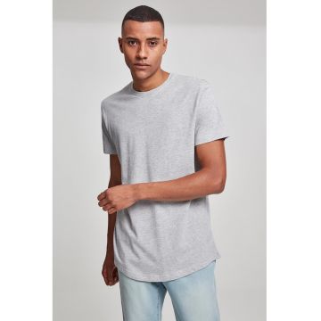 Tricou uni cu maneci scurte - Gri melange
