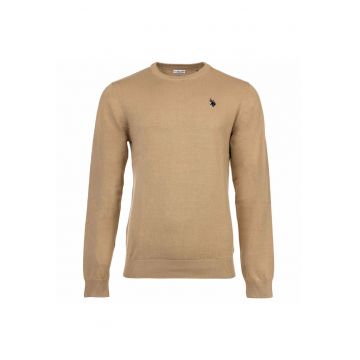 U.S. Polo Assn - Pulover slim fit tricotat fin - Bej