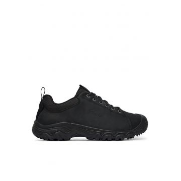 Bocanci barbati -  piele naturala - negru - Negru