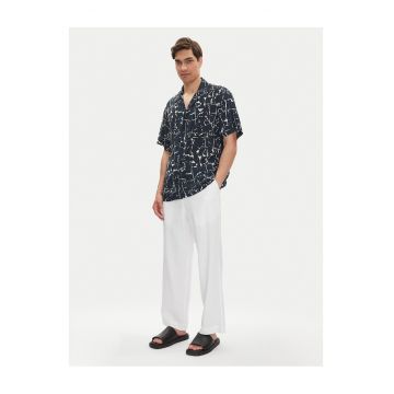 Camasa barbati  culoare bleumarin - bumbac