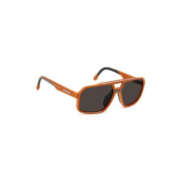 Ochelari de soare aviator cu logo C-Sport - Gri antichizat/Portocaliu dovleac