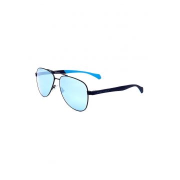 Ochelari de soare aviator cu rame metalice - Bleumarin