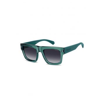 Ochelari de soare polarizati cu detaliu cu logo discret - Verde inchis