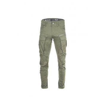 Pantaloni cargo cu croiala conica Rovic - Verde