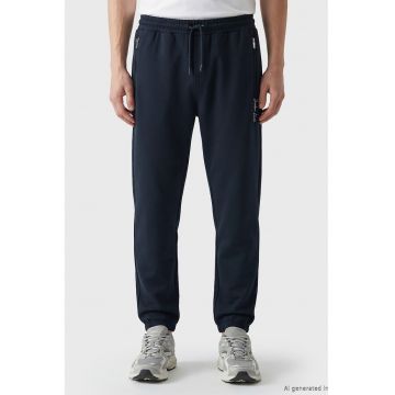 Pantaloni de trening cu snur - Albastru ultramarin