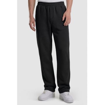 Pantaloni drepti de trening - Negru