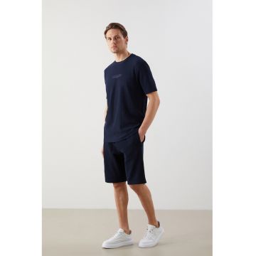 Pantaloni scurti de trening cu snur - Negru