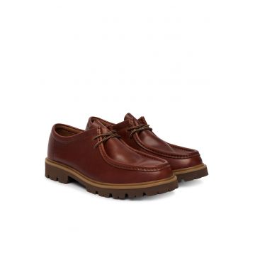 Pantofi barbati -  fabricati din piele naturala - maro