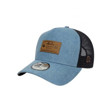 Sapca  Denim Leather Patch Trucker 61558 - Albastru inchis