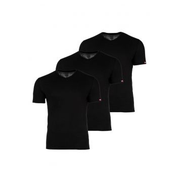 Set de 3 piese de treicouri cu decolteu in V Michael D-Core - Negru
