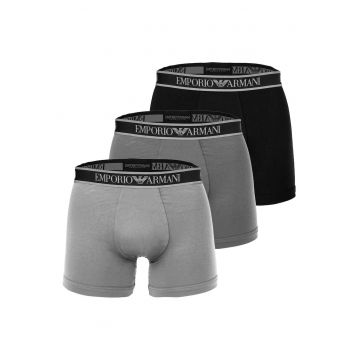 Set de boxeri - 3 perechi - Negru/Gri