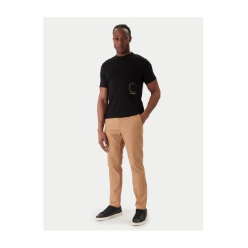 Tricou barbati  negru - bumbac - uni