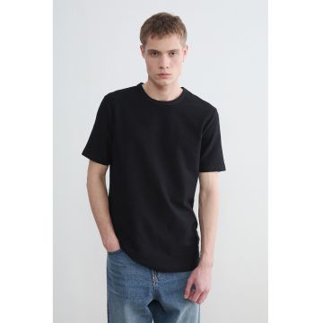 Tricou cu decolteu rotund - Negru