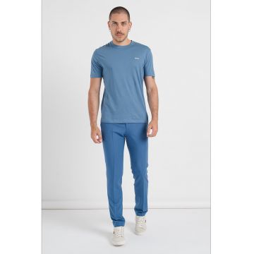 Tricou din bumbac Dero - Albastru lavanda