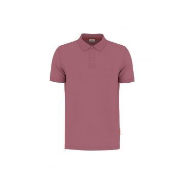 Tricou polo din amestec de bumbac organic - Roz