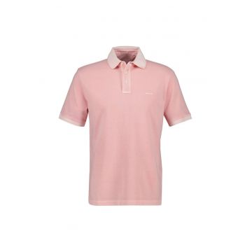 Tricou polo din bumbac Washer - Roz somon
