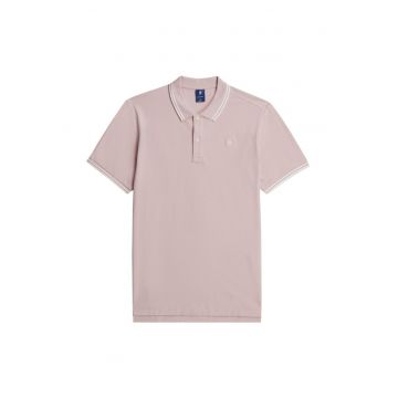 Tricou polo slim fit Dunda - Roz