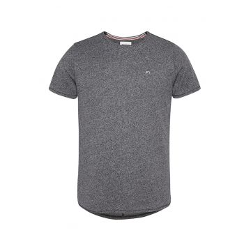 Tricou slim fit - Gri melange