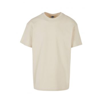 Tricou supradimensionat cu maneci cazute - Alb fildes