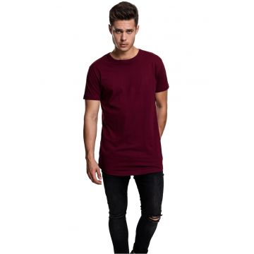 Tricou uni cu maneci scurte - Visiniu