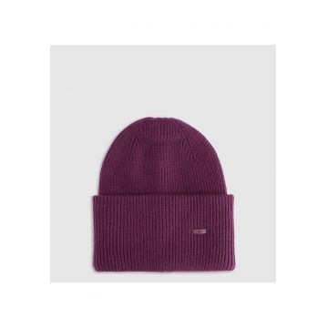 Caciula beanie unisex  violet - poliester - dimensiune universala