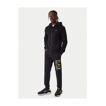 Hanorac barbati -  bumbac - fermoar - negru