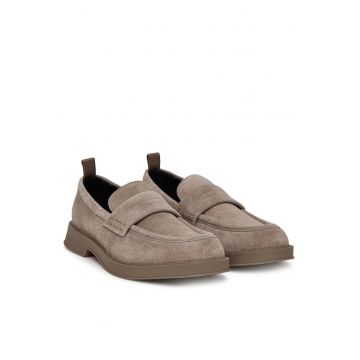 Mocasini barbati -  piele naturala - bej