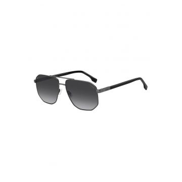 Ochelari de soare aviator cu lentile in degrade - Negru
