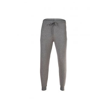 Pantaloni de trening din amestec de bumbac cu snur - Gri