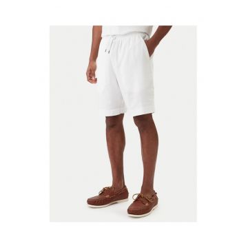 Pantaloni scurti barbati -  alb - 50% in - 50% viscoza