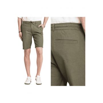 Pantaloni Scurti Barbati -  Brad Shorts - Verde - Croi: Regular Fit - Stil: Drept - Verde - Verde
