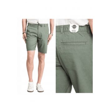 Pantaloni Scurti Barbati -  Wilson - Wilson Verde - Croi: Regular Fit - Stil: Drept - Verde - Verde