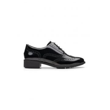 Pantofi barbati  piele ecologica - negru -