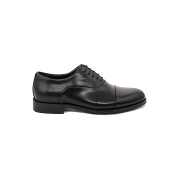Pantofi  Caros - piele maro cognac - Negru