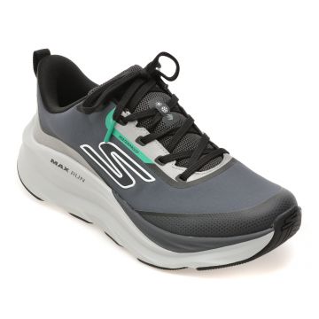 Pantofi sport SKECHERS gri, MAX RUN, din material textil